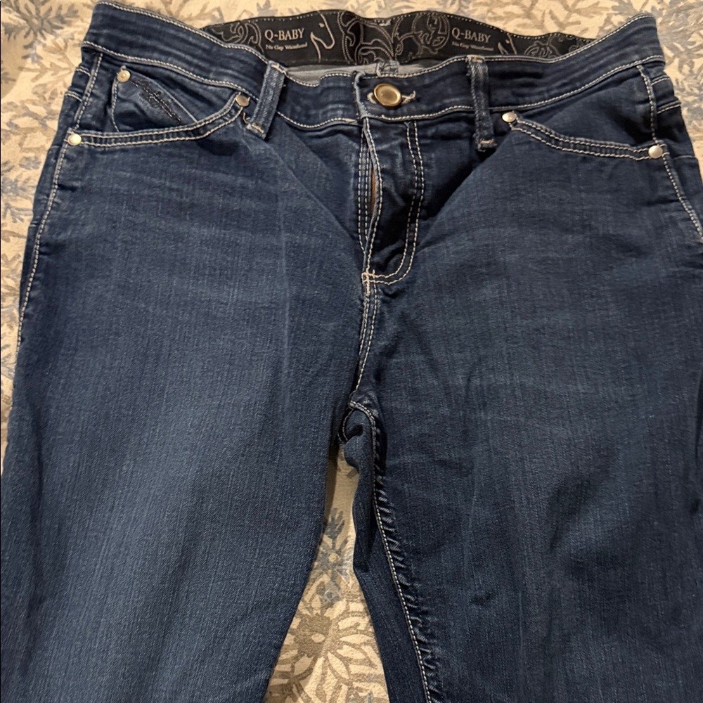 Wrangler Women's Q Baby Deep Indigo Boot Cut Jeans